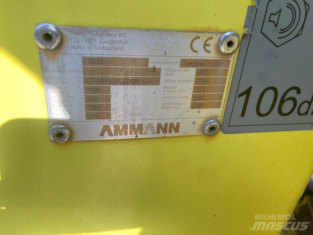 Ammann ARX 26 Porinių būgnų volai