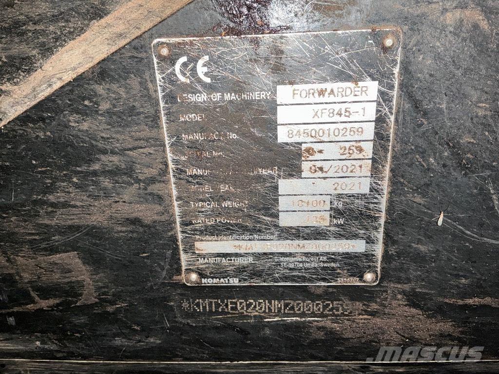 Komatsu 845 Naudoti miškovežiai (Forvarderiai)