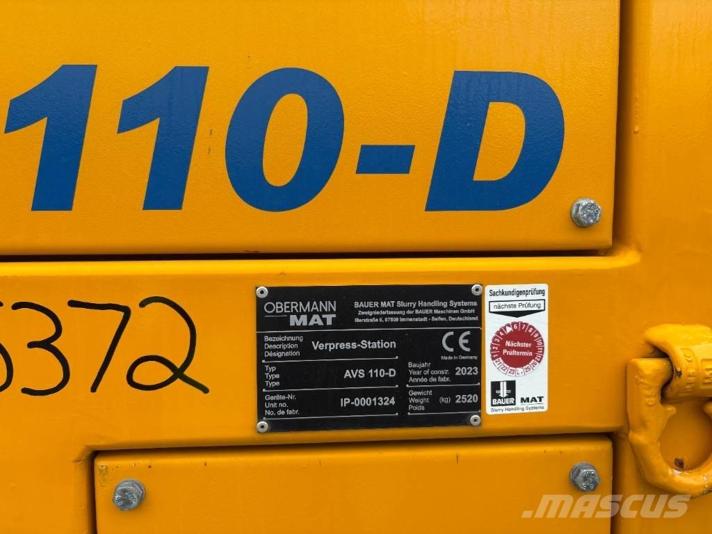 Bauer MAT AVS110-D Statyba - Kita