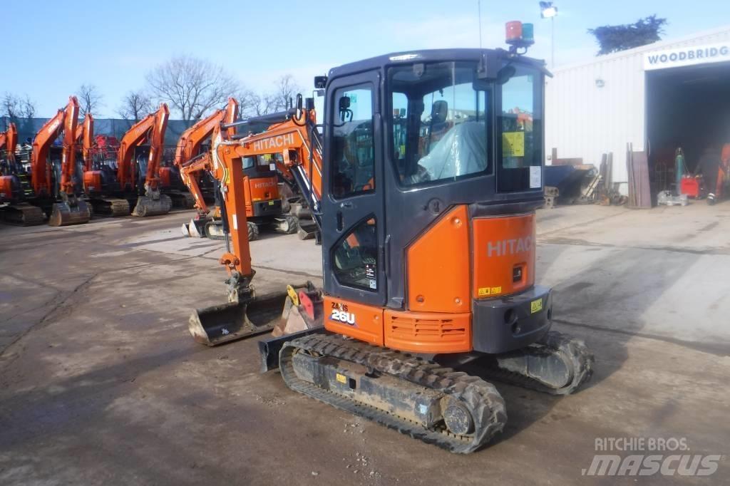 Hitachi ZX 26 U-6 Mini ekskavatoriai < 7 t