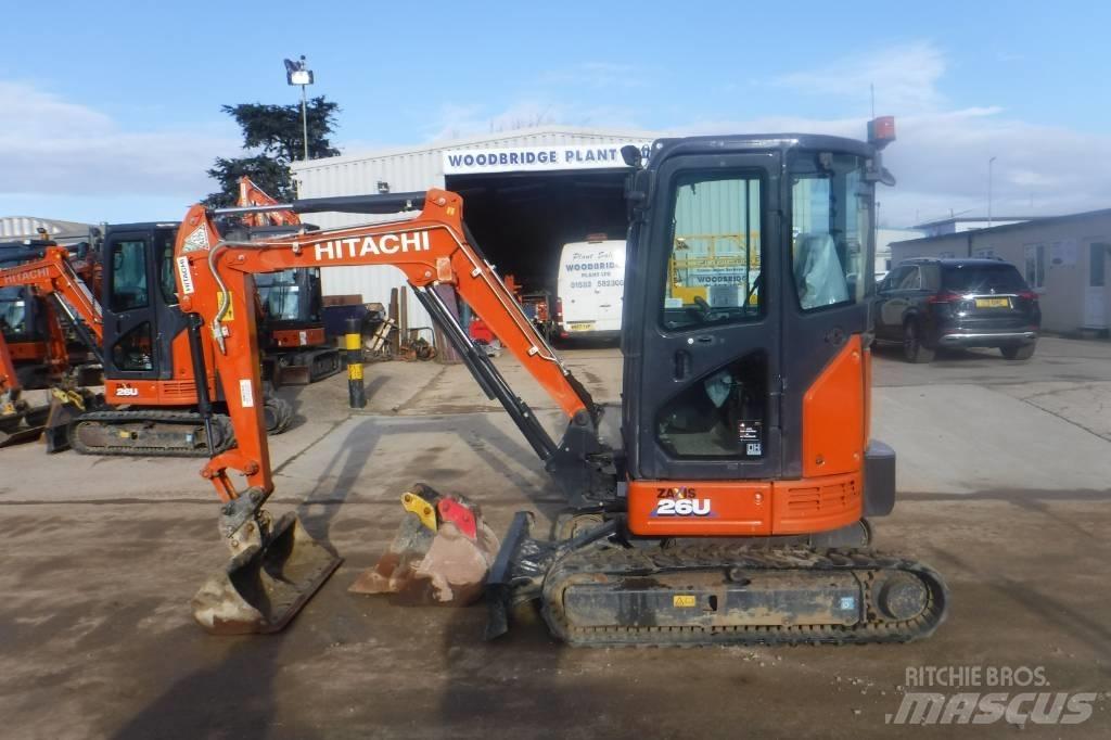 Hitachi ZX 26 U-6 Mini ekskavatoriai < 7 t