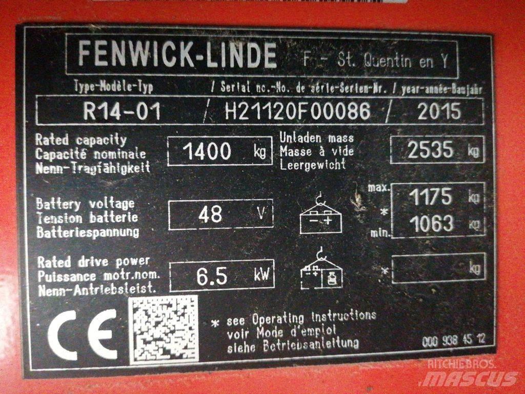 Linde R14-01 Šakiniai krautuvai su prailgintu keltuvu