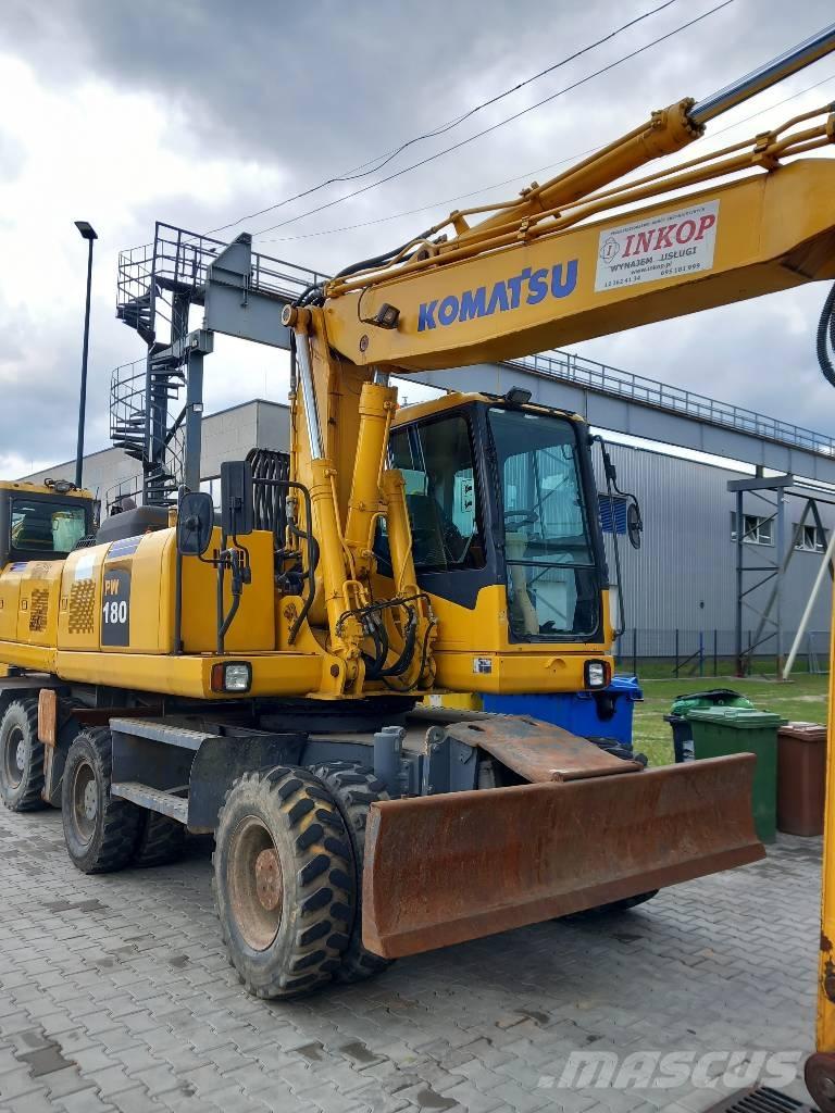Komatsu PW 180-7EO Ratiniai ekskavatoriai