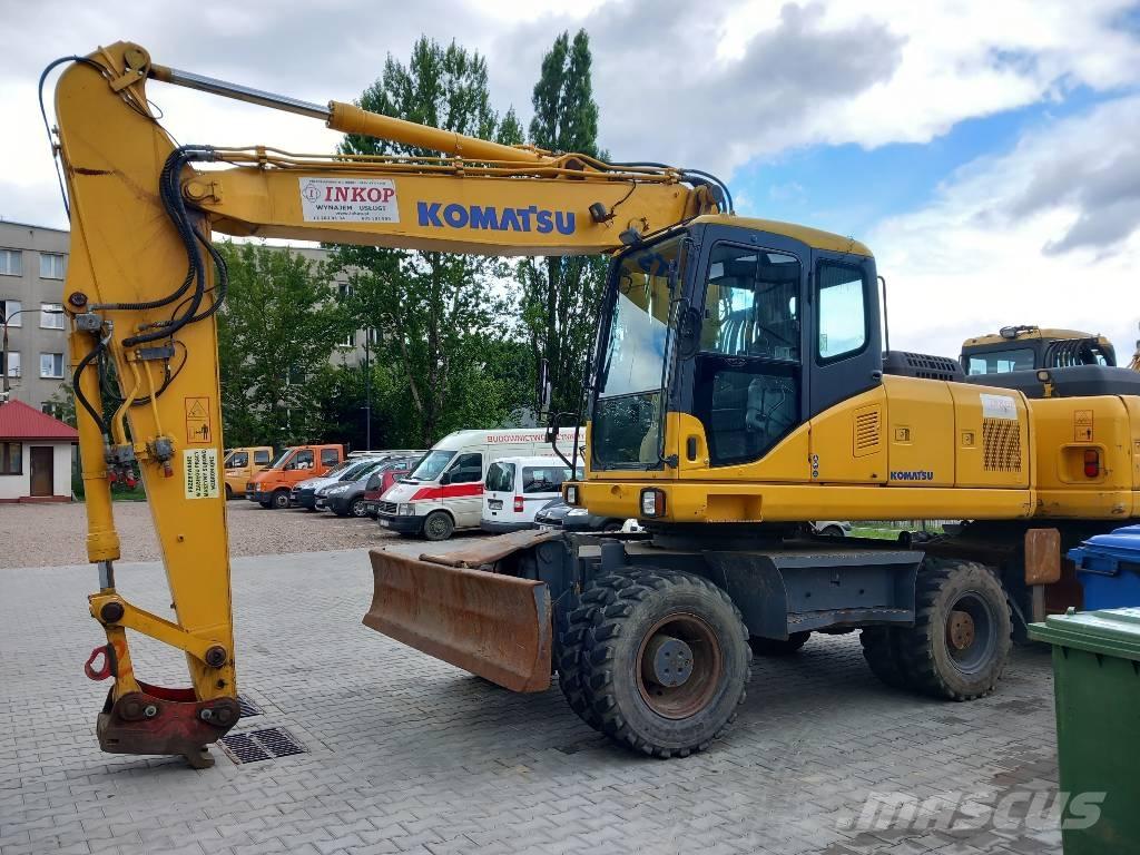Komatsu PW 180-7EO Ratiniai ekskavatoriai