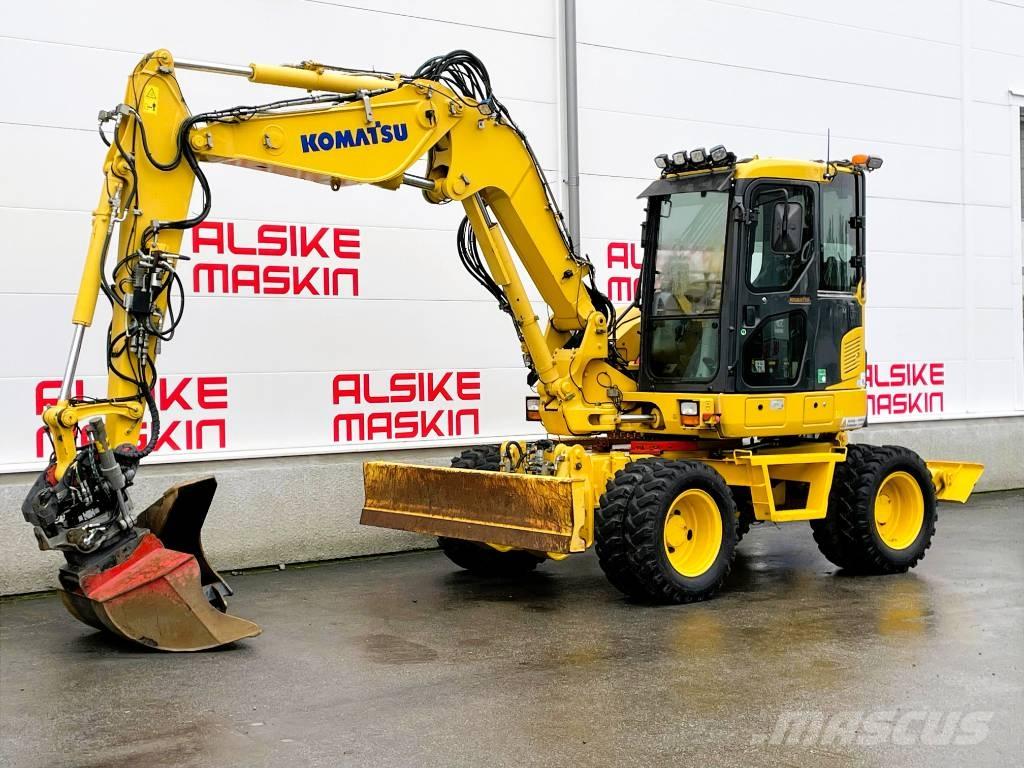Komatsu PW 98 MR-8 Ratiniai ekskavatoriai