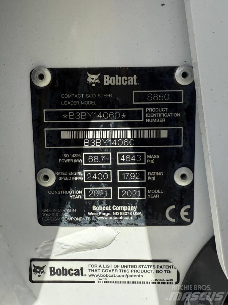 Bobcat S 850 Krautuvai su šoniniu pasukimu