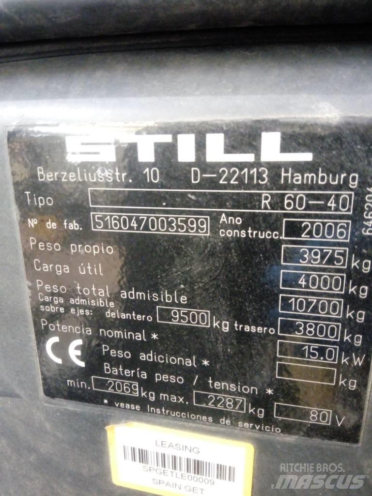 Still R 60-40 Elektriniai šakiniai krautuvai