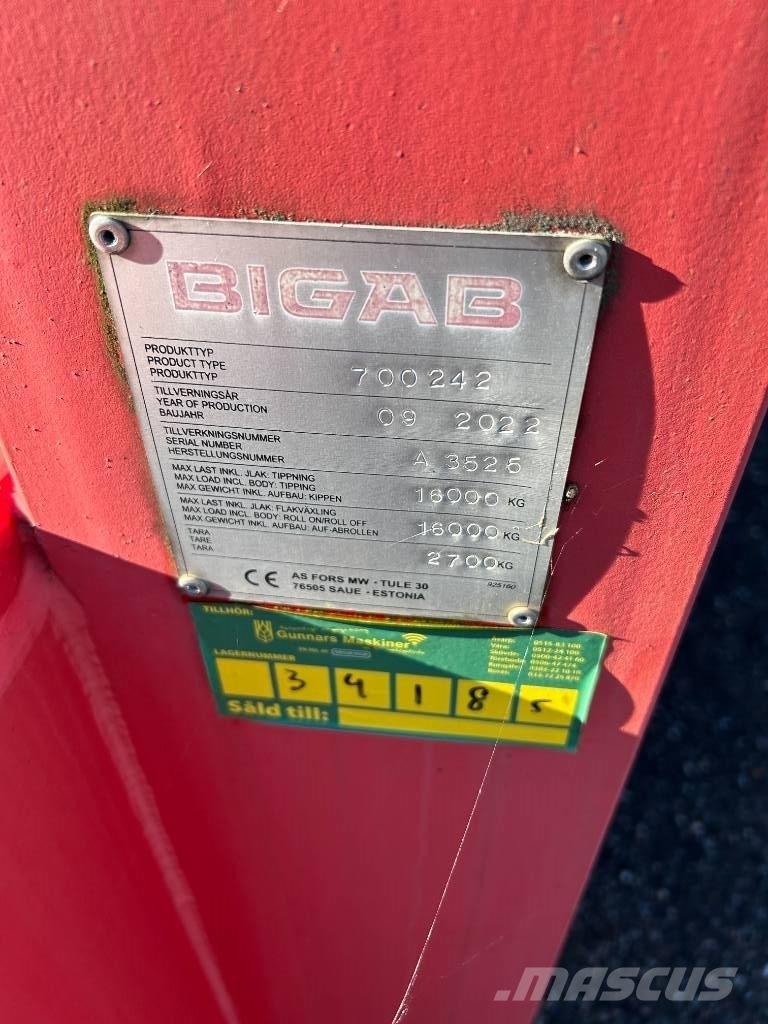 Bigab 242 SCHAKTFLAK Konteinerių priekabos