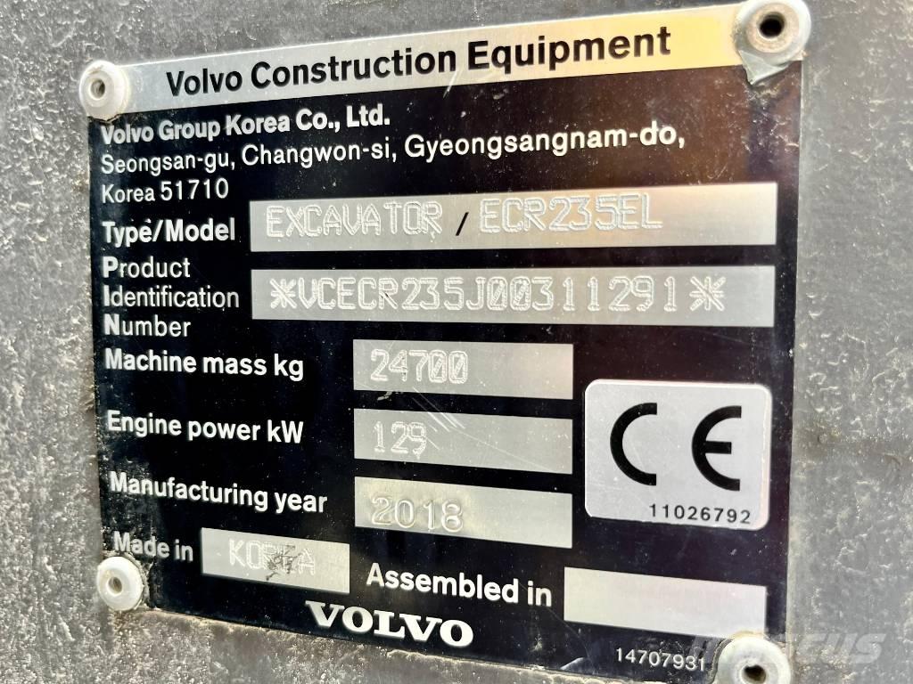 Volvo ECR 235 E Vikšriniai ekskavatoriai