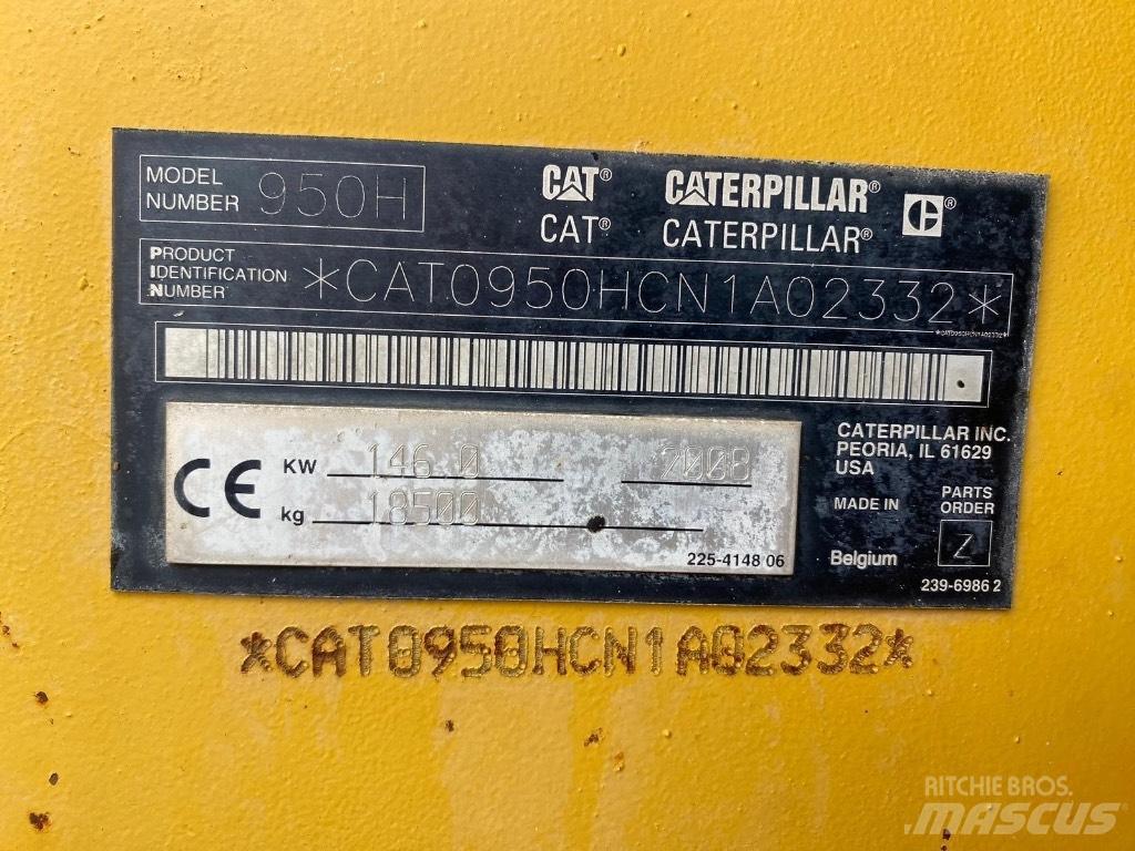 CAT 950 H Naudoti ratiniai krautuvai