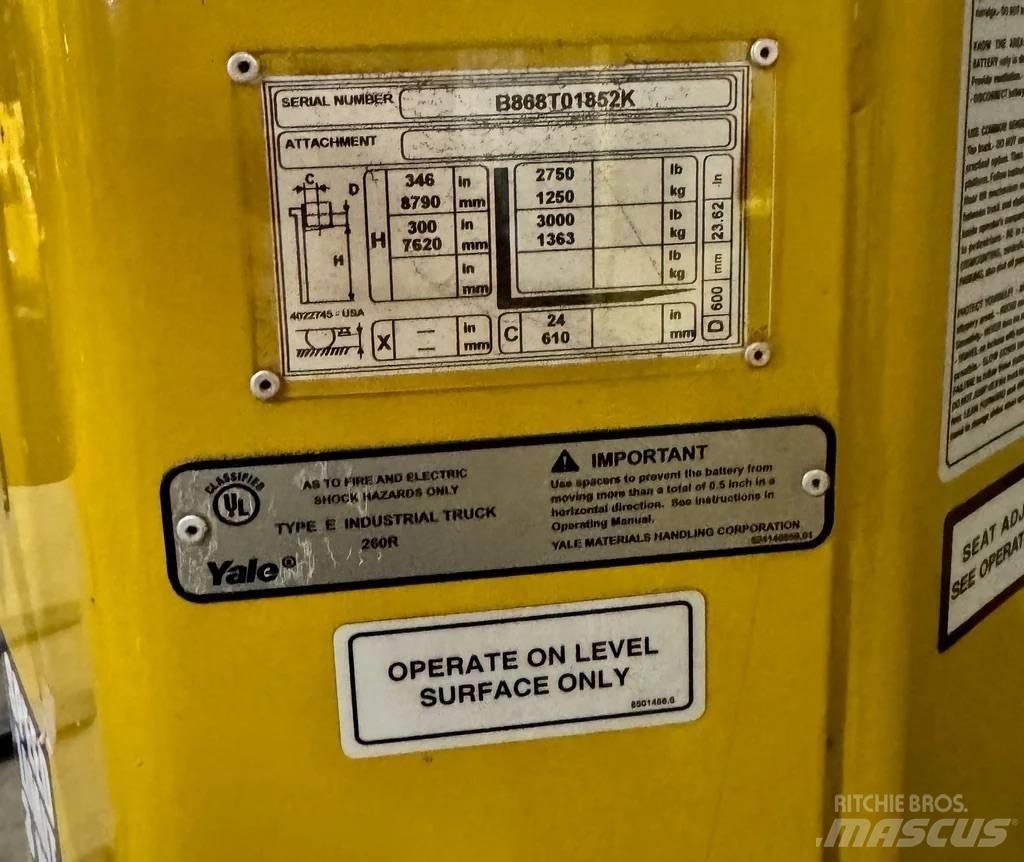 Yale NTA030SB Elektriniai šakiniai krautuvai