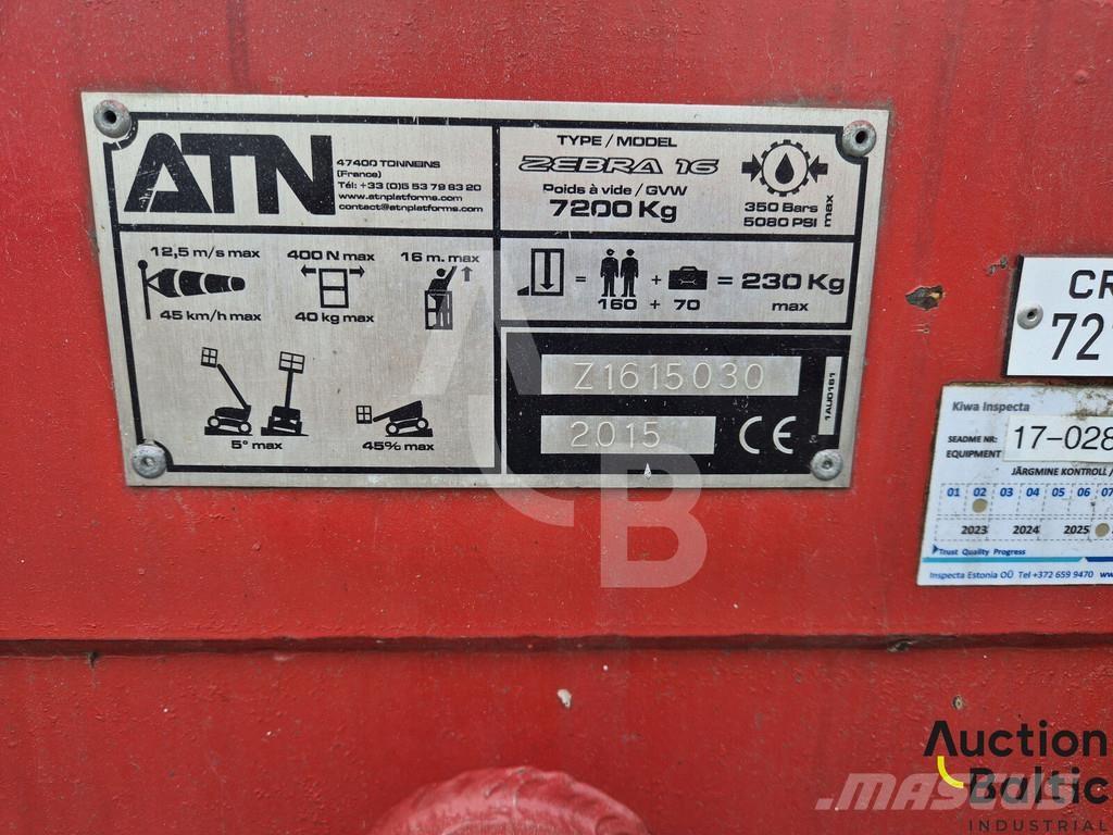ATN Zebra 16 Alkūniniai keltuvai