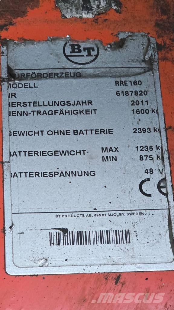 BT RR E 160 Šakiniai krautuvai su prailgintu keltuvu