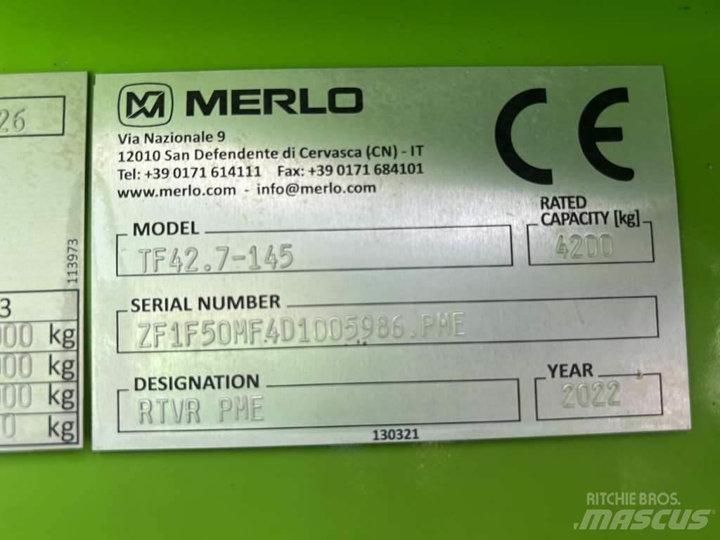 Merlo TF42.7-145 Teleskopiniai krautuvai
