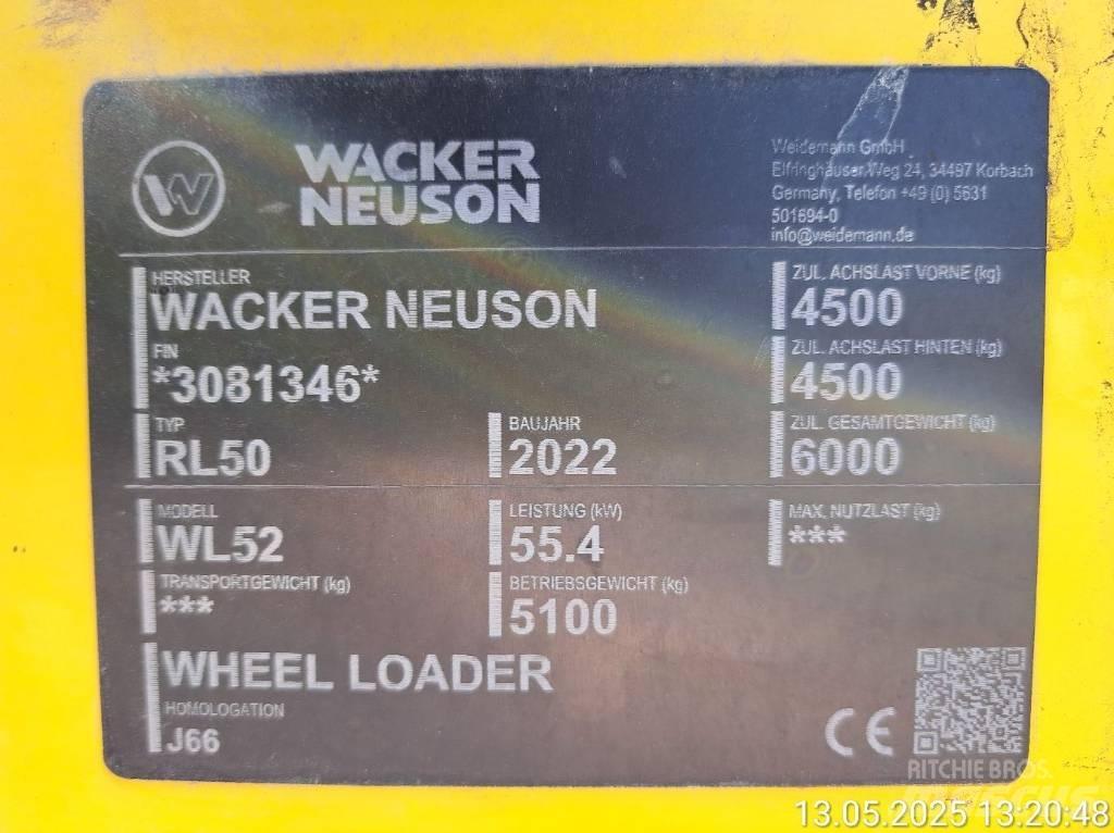 Wacker Neuson WL52 Naudoti ratiniai krautuvai