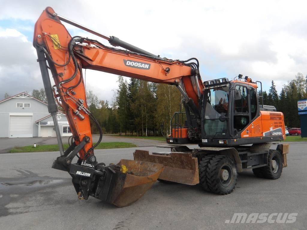 Doosan DX 210 WE Ratiniai ekskavatoriai
