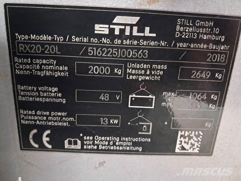 Still RX20-20L Elektriniai šakiniai krautuvai
