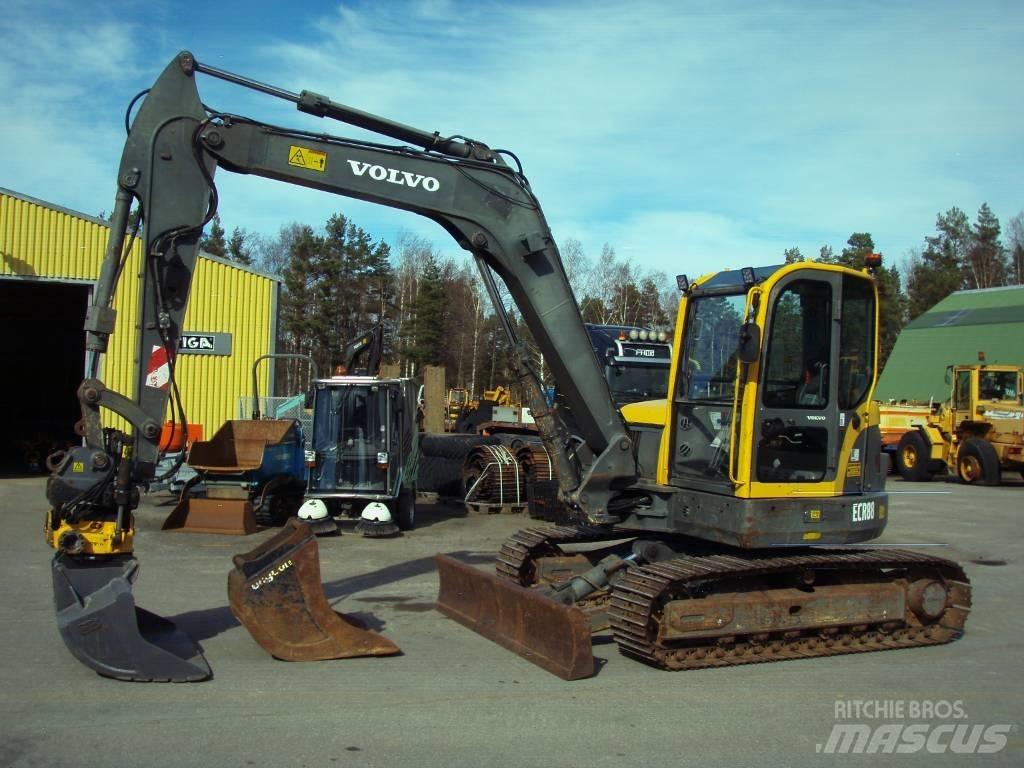 Volvo ECR 88 Vidutinės galios ekskavatoriai 7-12 t
