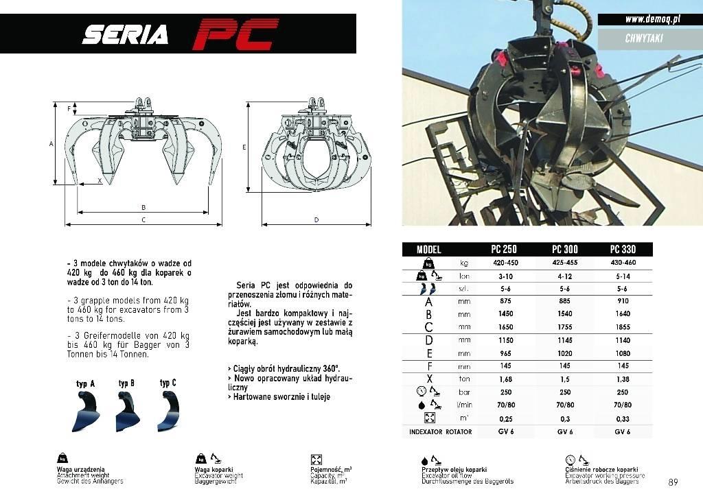 DEMOQ PC300 Griebtuvai