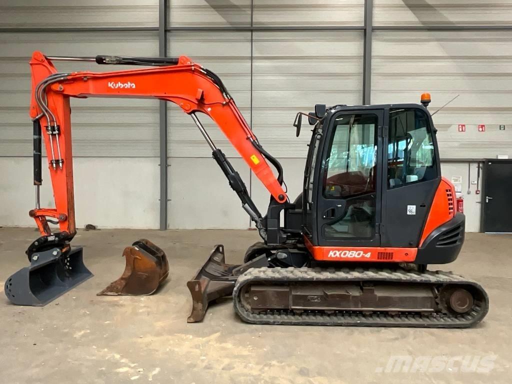 Kubota KX 080-4 Vidutinės galios ekskavatoriai 7-12 t