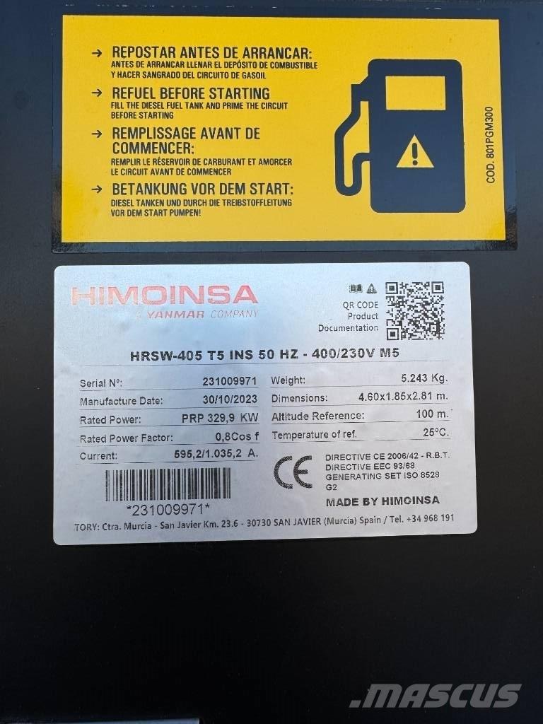 Himoinsa 405 Kva Dyzeliniai generatoriai