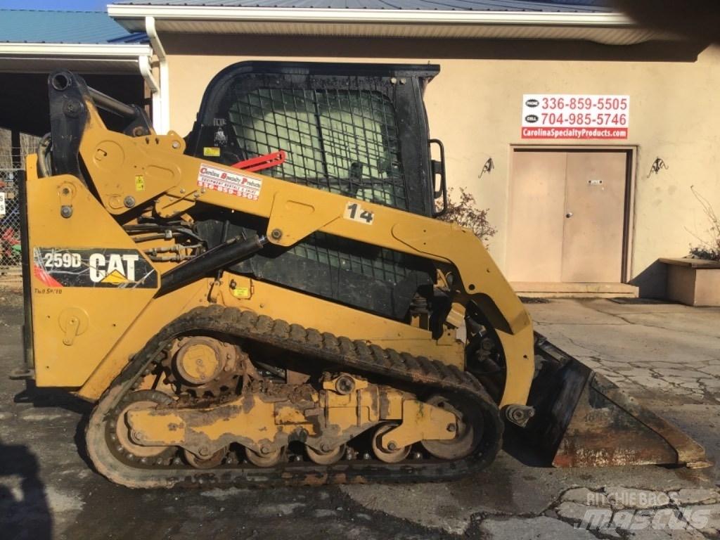 CAT 259D Krautuvai su šoniniu pasukimu