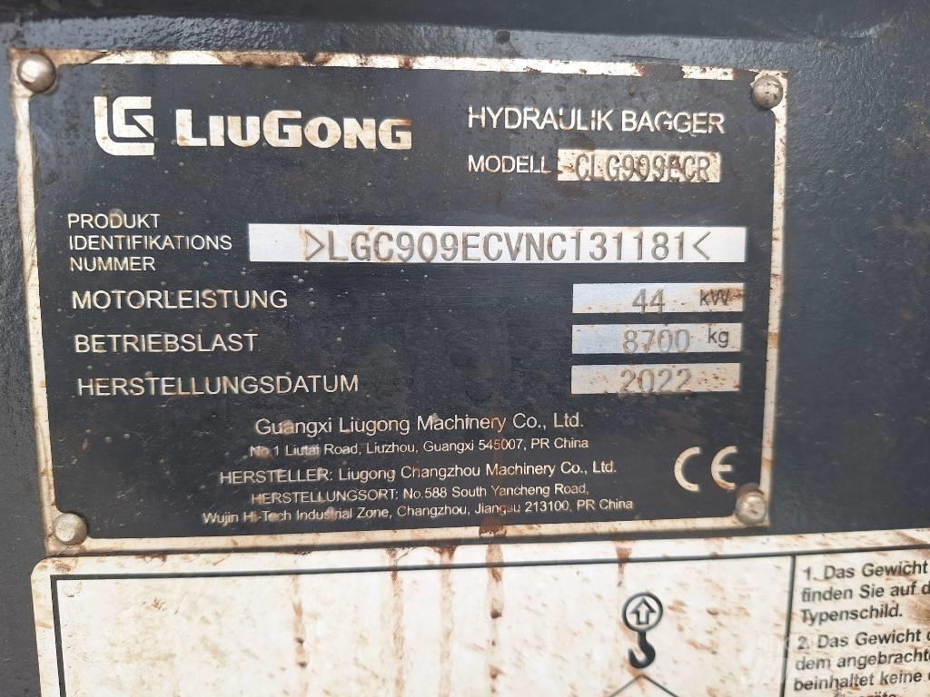 LiuGong 909 E Vidutinės galios ekskavatoriai 7-12 t