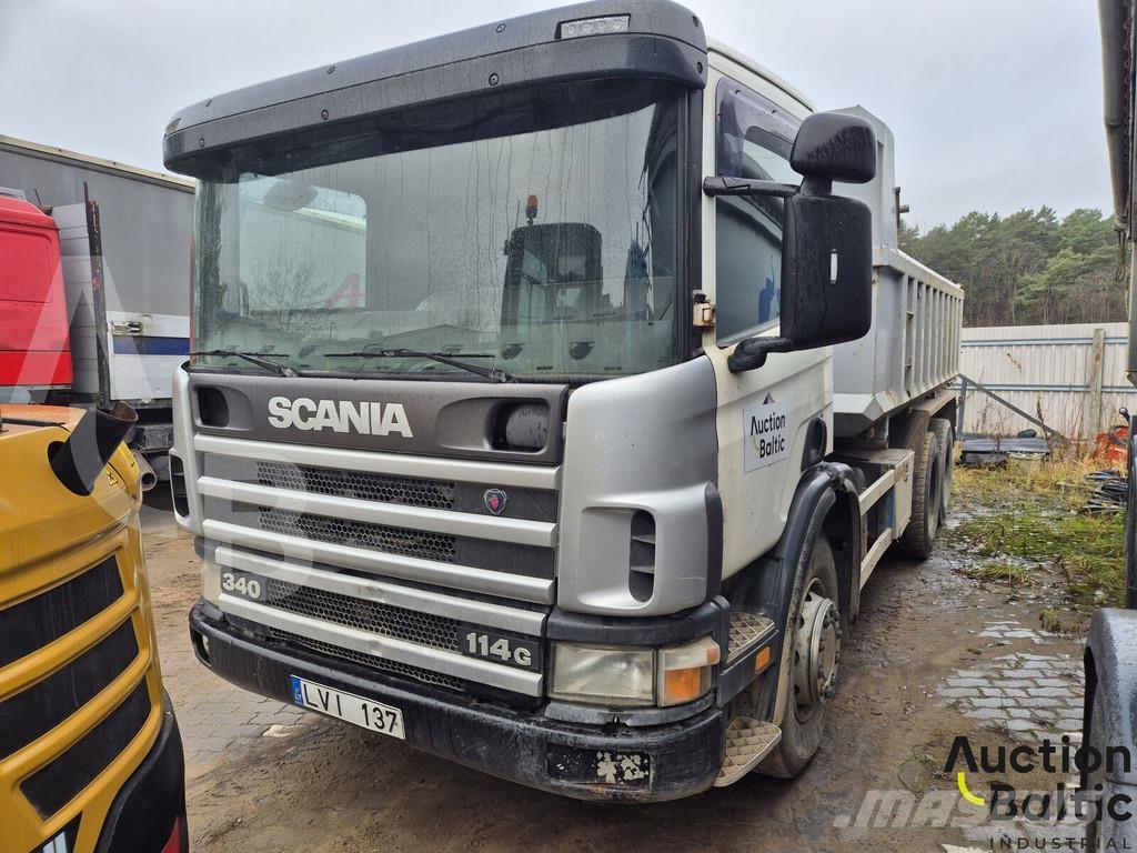 Scania P 114 GB Savivarčių priekabų vilkikai