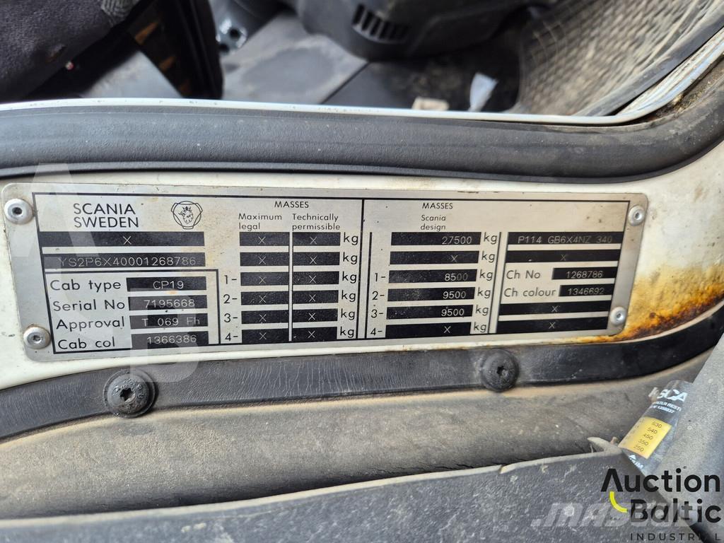 Scania P 114 GB Savivarčių priekabų vilkikai