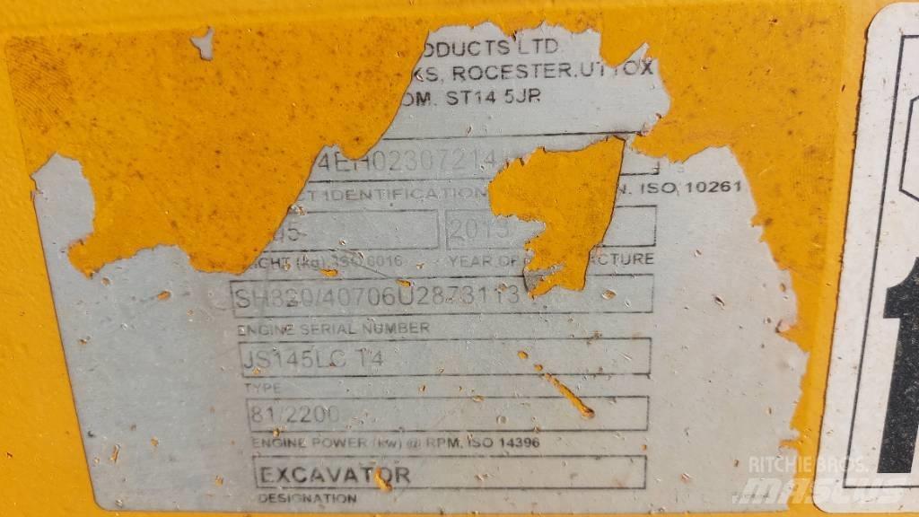 JCB JS 145 LC Vikšriniai ekskavatoriai