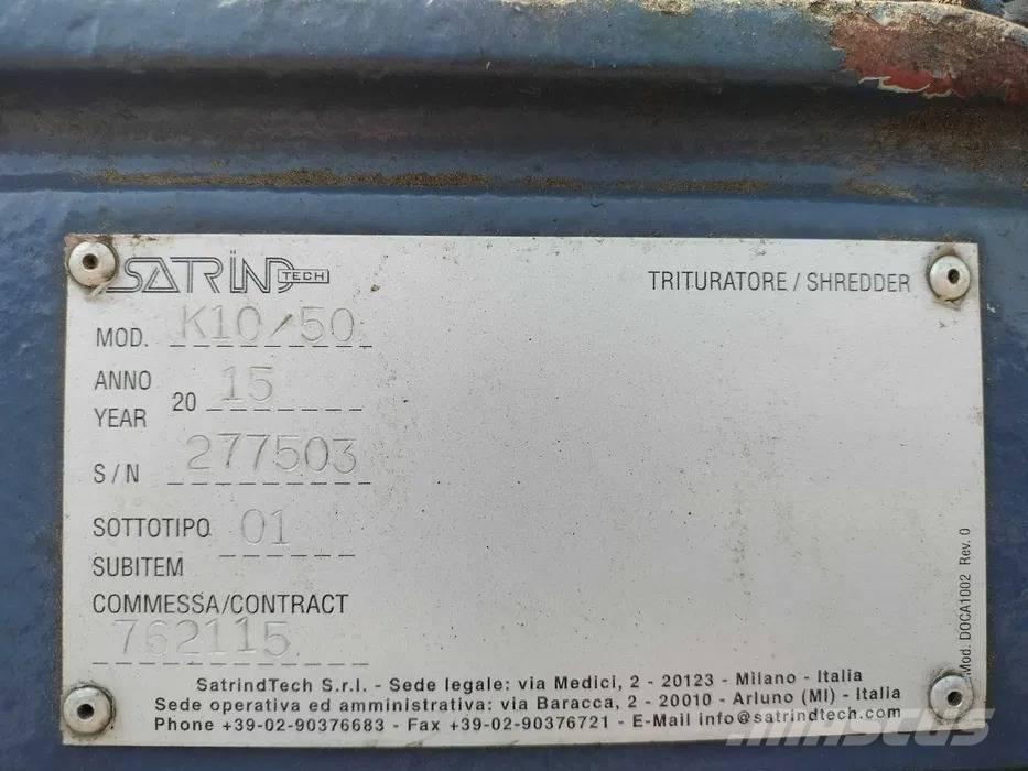 Satrind K10/50 Atliekų smulkintuvai
