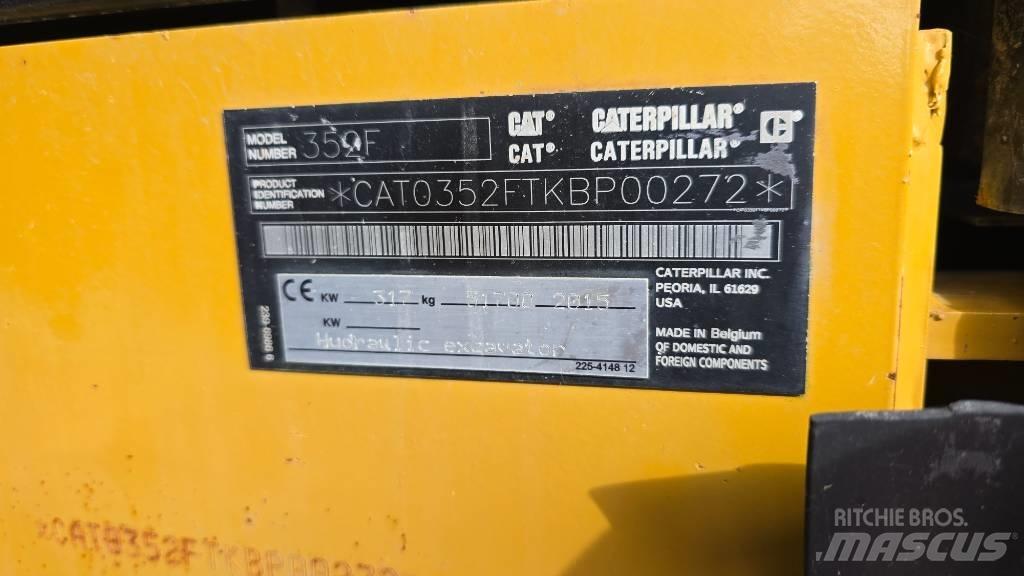 CAT 352 F Vikšriniai ekskavatoriai