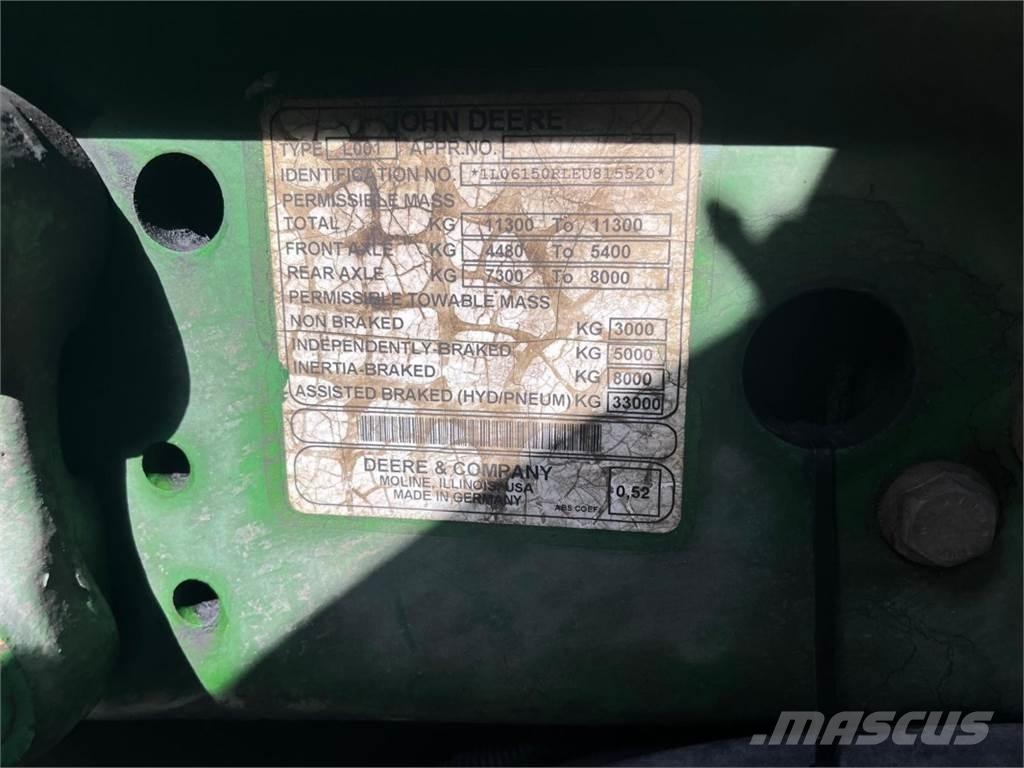 John Deere 6155R Traktoriai
