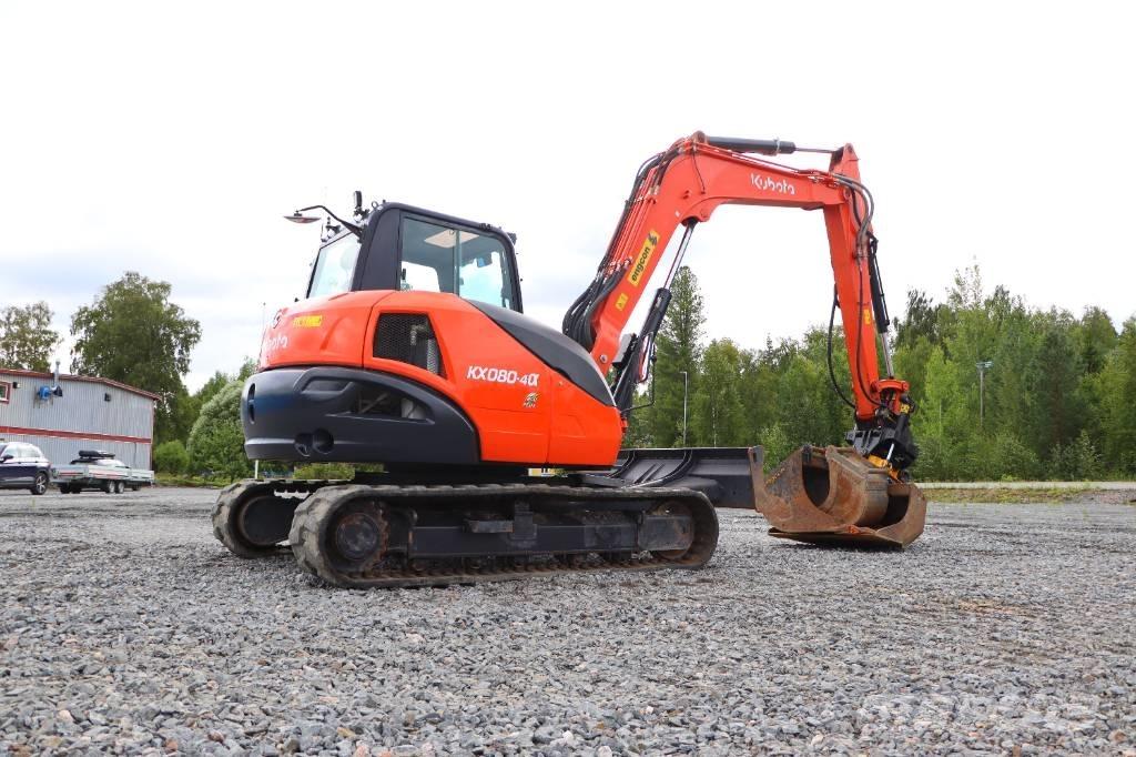 Kubota KX080-4a Vidutinės galios ekskavatoriai 7-12 t