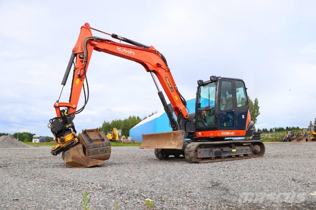 Kubota KX080-4a Vidutinės galios ekskavatoriai 7-12 t