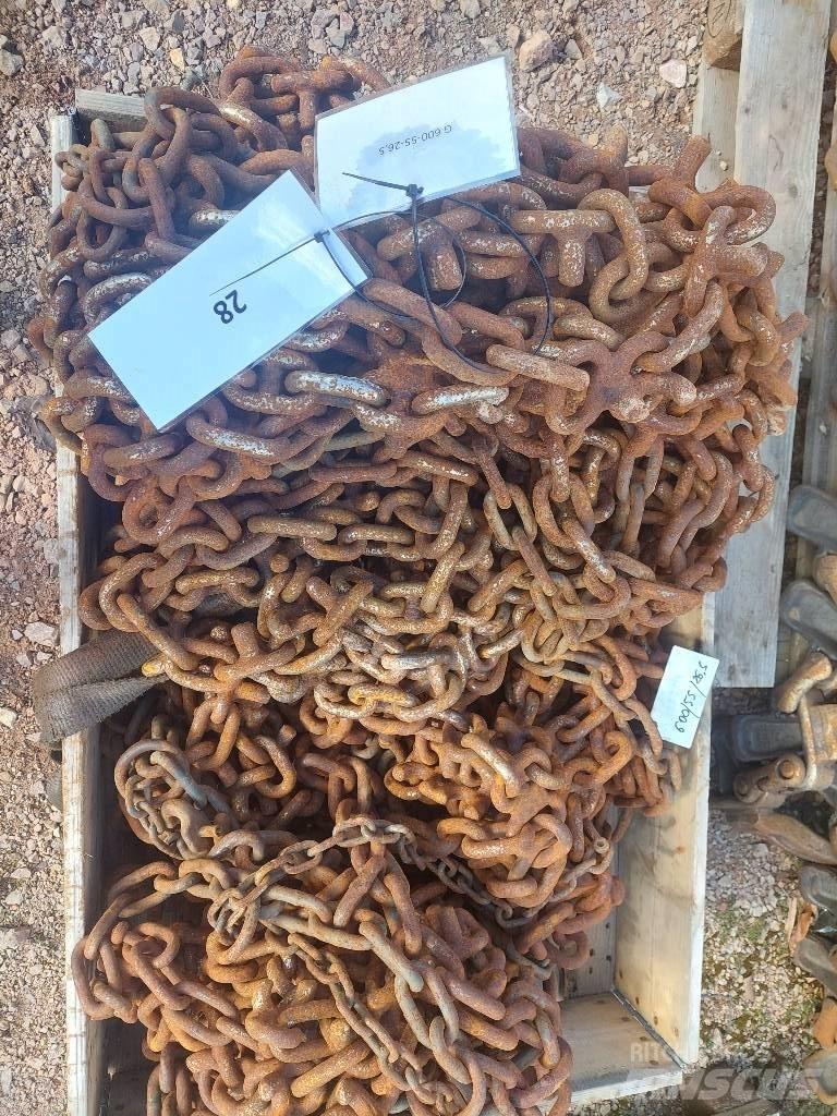  Łańcuchy 600/55/26,5 Grandinės, vikšrai ir važiuoklės
