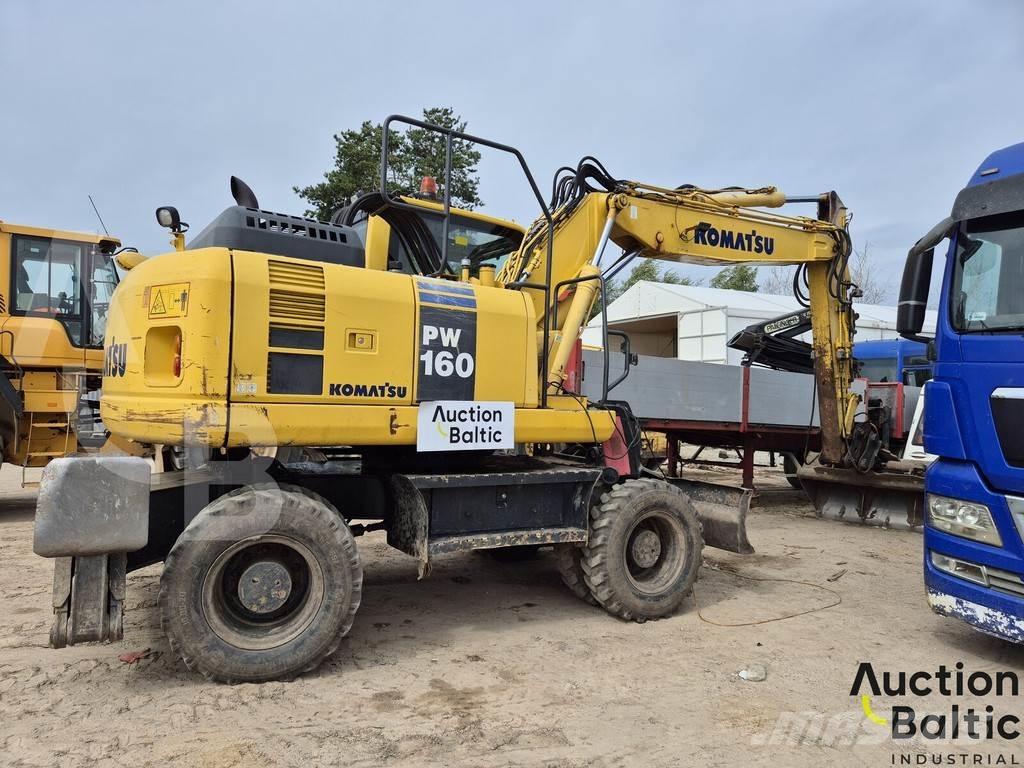 Komatsu PW160 Ratiniai ekskavatoriai