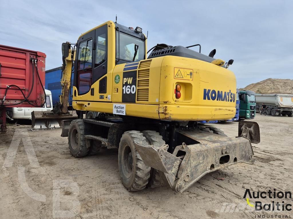 Komatsu PW160 Ratiniai ekskavatoriai