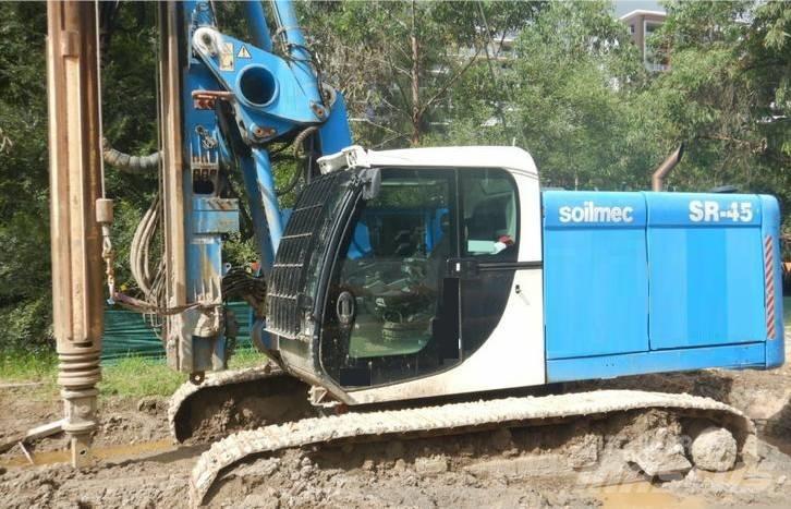 Soilmec SR45 Polių kalimo technika