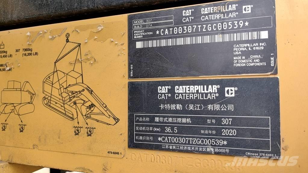 CAT 2020 CAT 307 Mini ekskavatoriai < 7 t