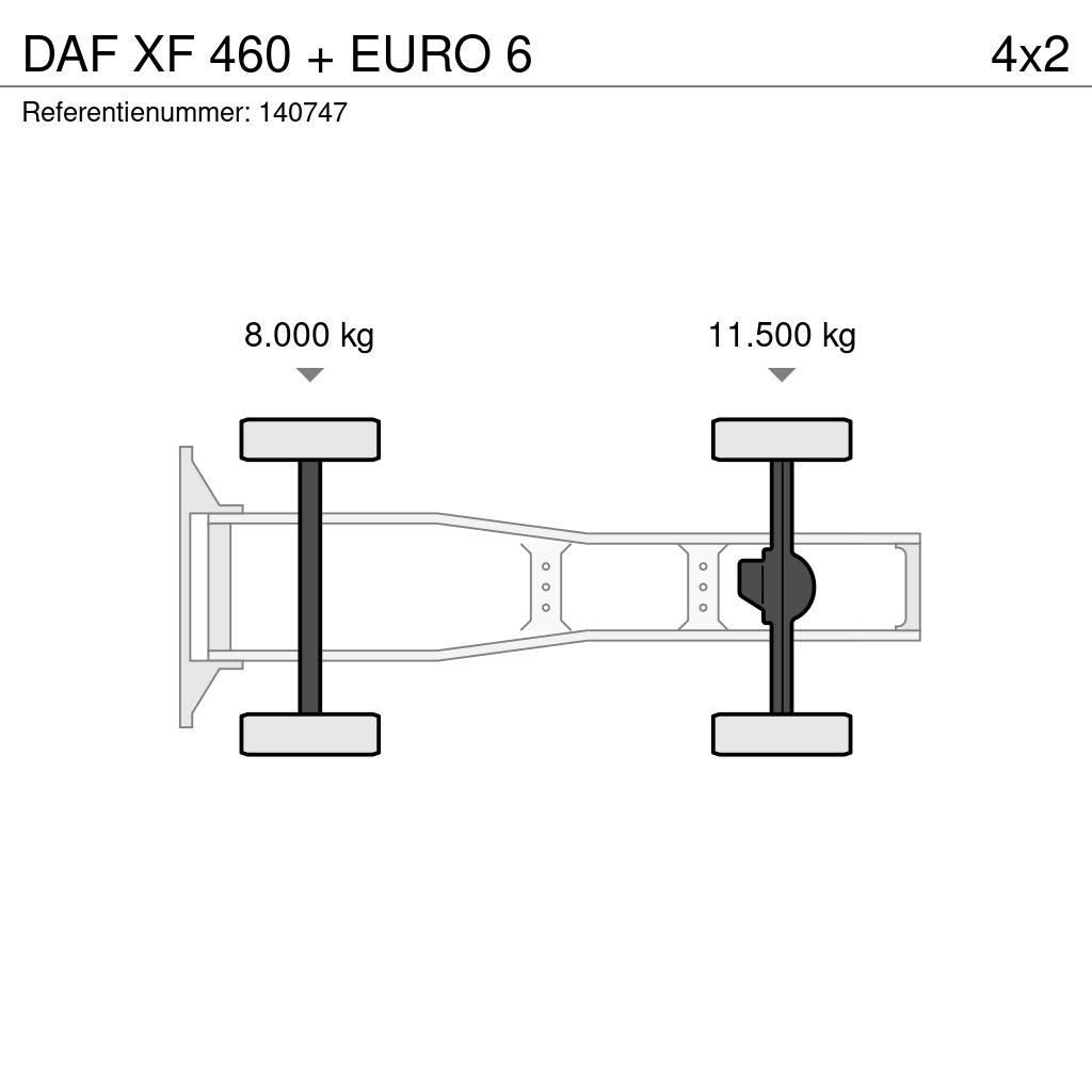 DAF XF 460 + EURO 6 Naudoti vilkikai
