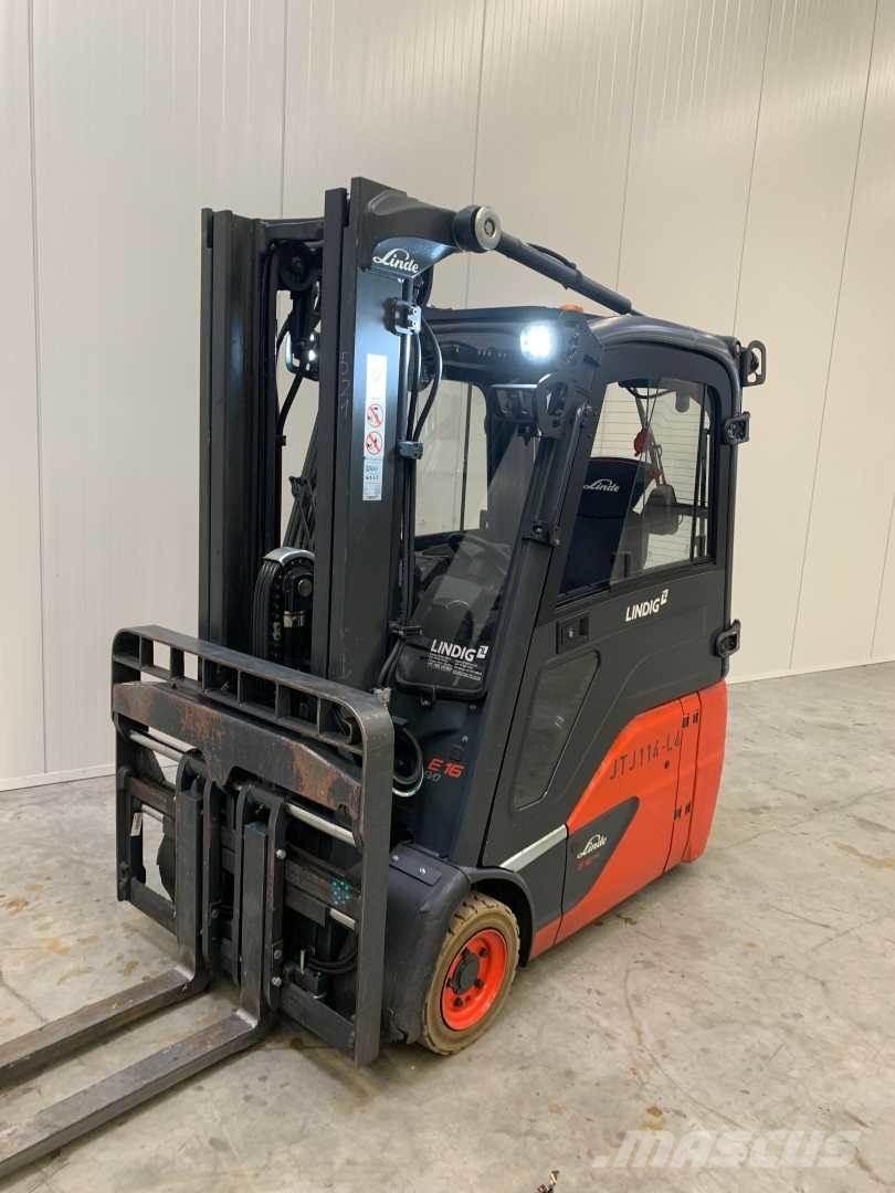 Linde E16 Elektriniai šakiniai krautuvai