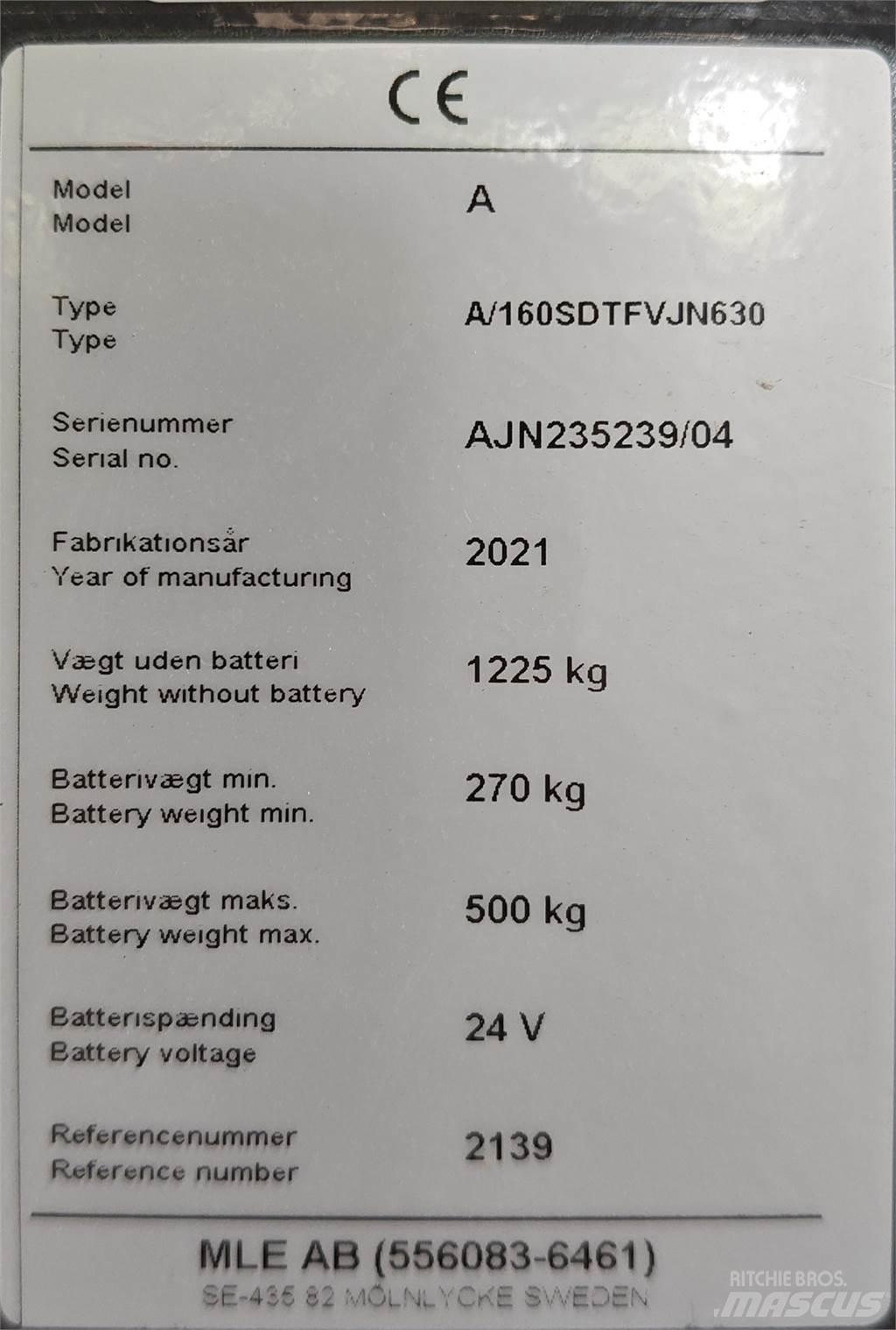 Atlet 160SDTFV Žemų aukščių keltuvai su platforma