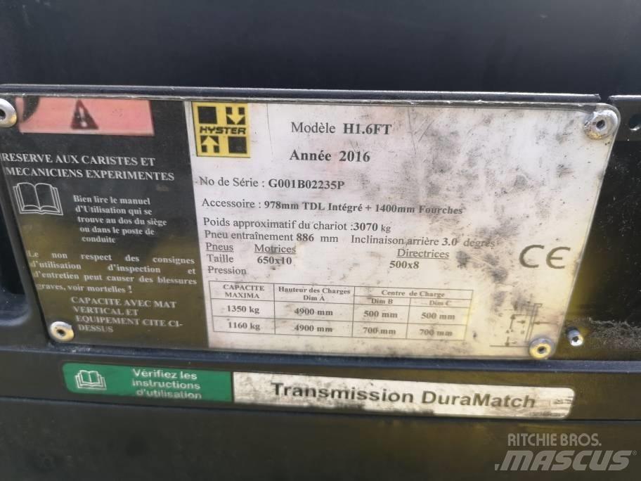 Hyster H 1.6 FT LPG (dujiniai) krautuvai