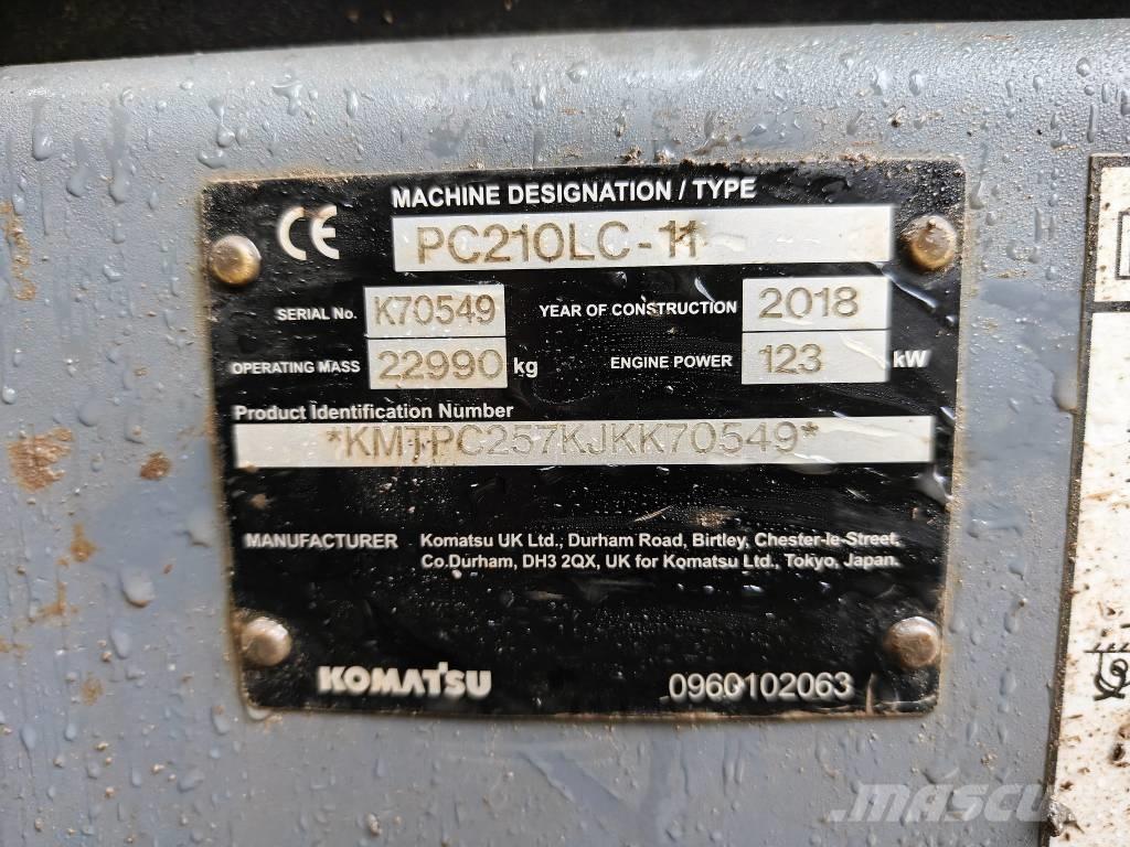 Komatsu PC 210 LC-11 Vikšriniai ekskavatoriai