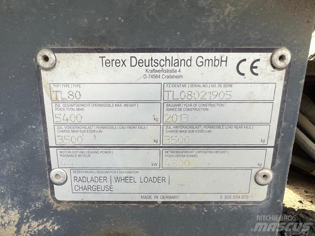 Terex TL 80 Naudoti ratiniai krautuvai