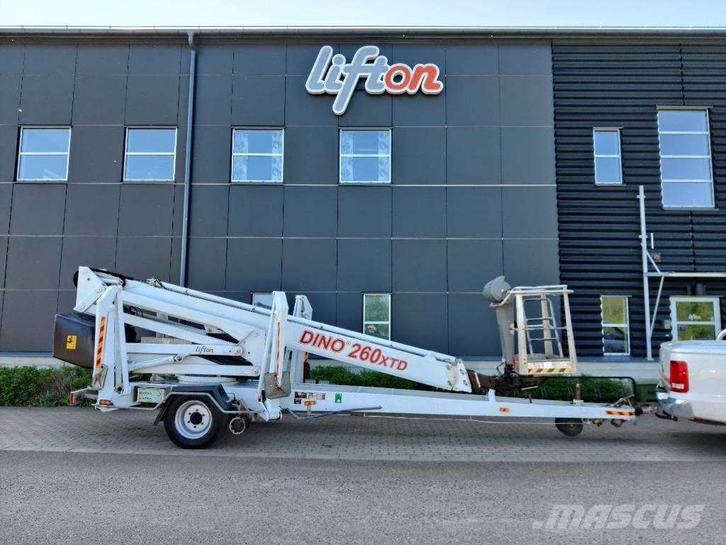 Dino 260 XTD Skylift Ant priekabų montuojamos kėlimo platformos