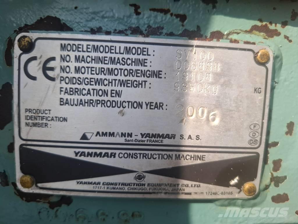 Yanmar SV 100 Vidutinės galios ekskavatoriai 7-12 t