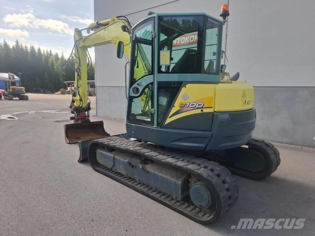 Yanmar SV 100 Vidutinės galios ekskavatoriai 7-12 t
