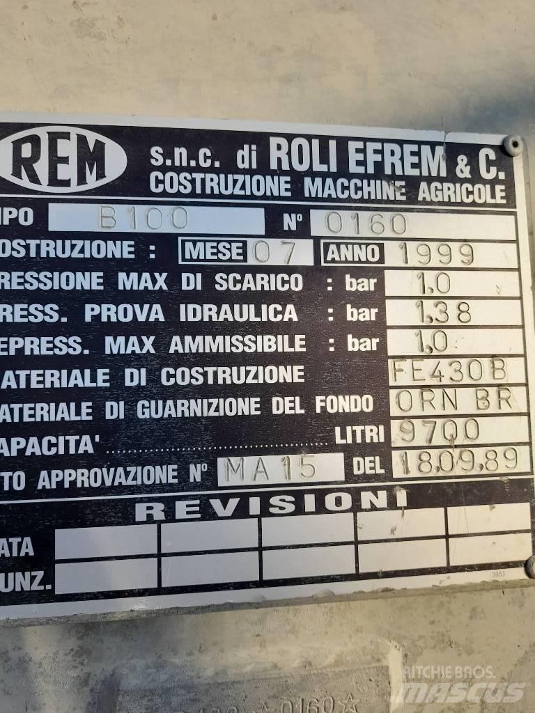 REM RB100 Srutų cisternos